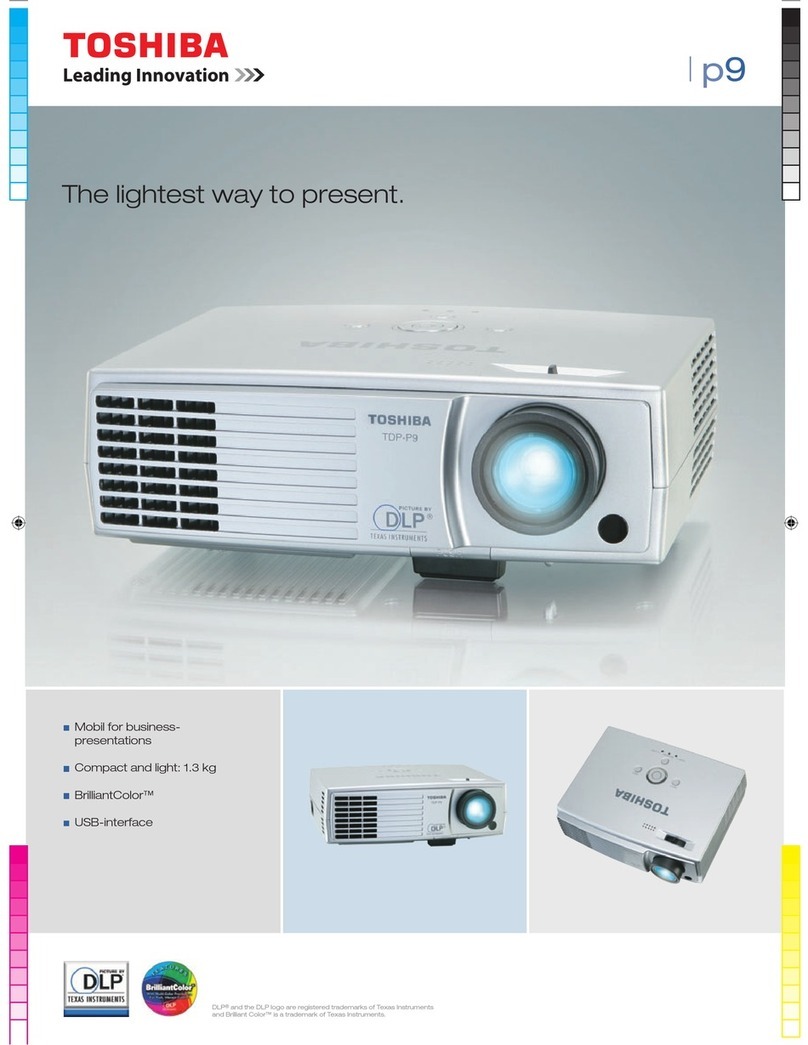Toshiba TDP-P9 User manual