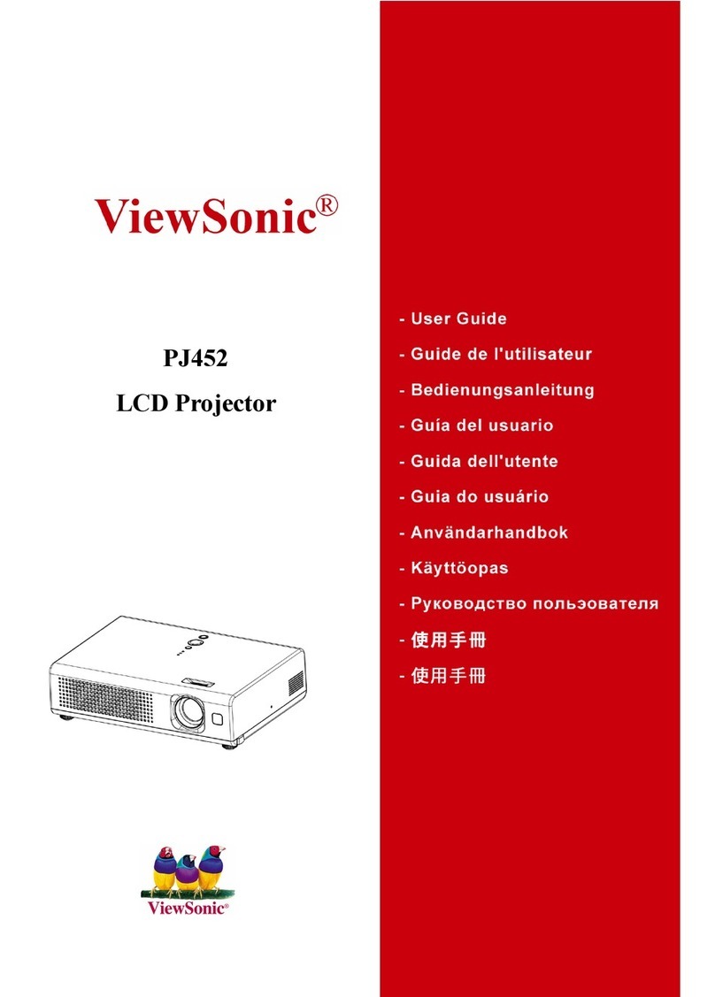 ViewSonic PJ452 - LCD XGA Projector-4.9LBS User manual