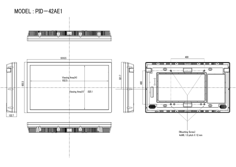 Sanyo PID-42AE1 - 16:9 Parts list manual