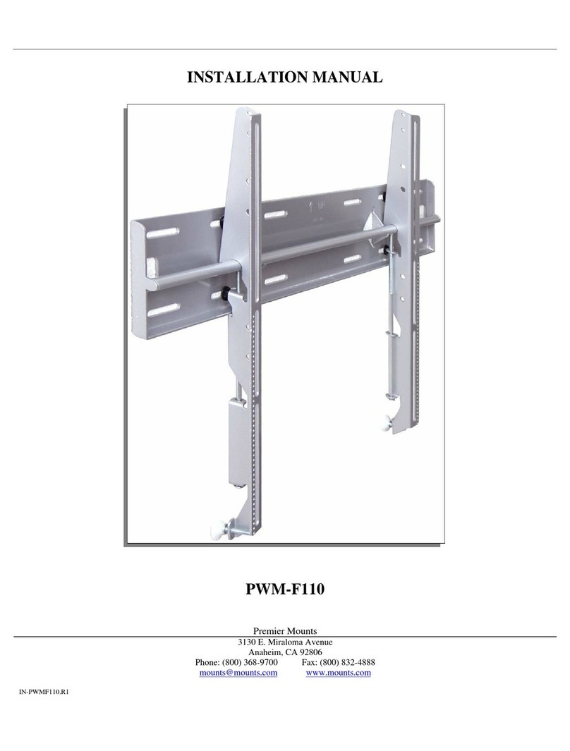 Pioneer PWM-F110 - Bracket For Plasma Panel User manual