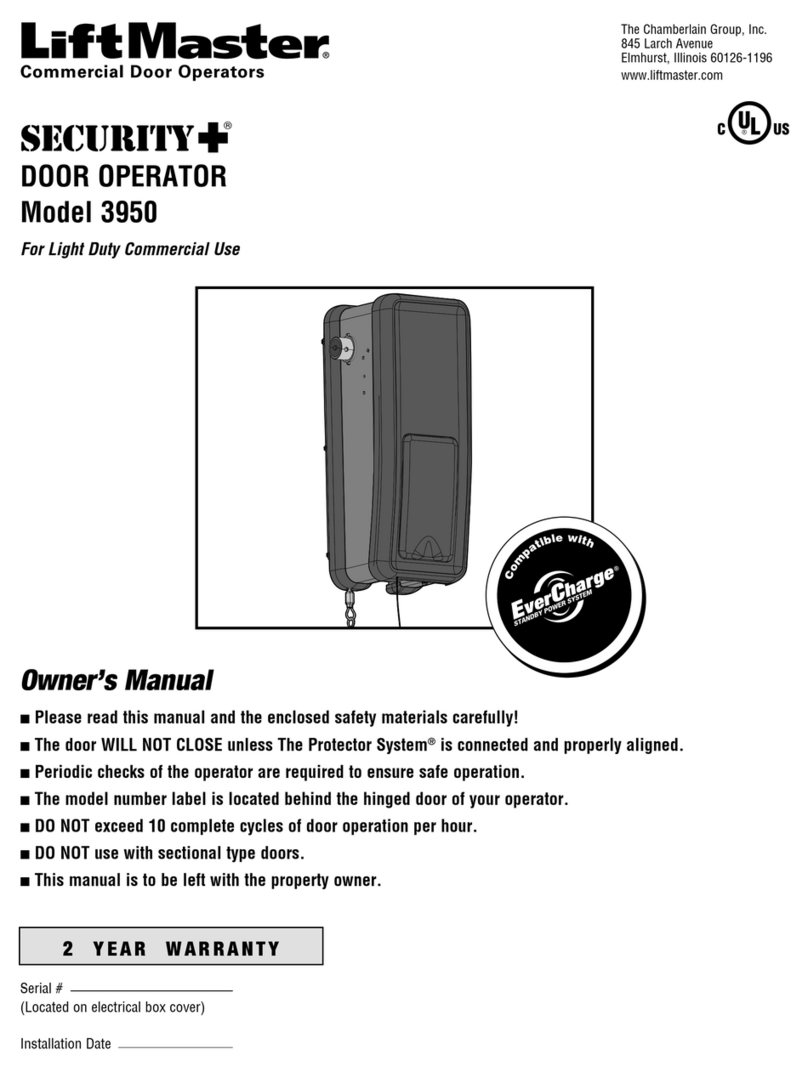 Chamberlain Security+ 3950 owner's manual