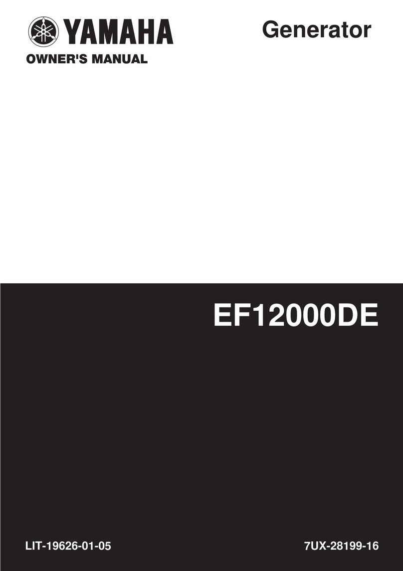 Yamaha EF12000DE - Premium Generator User manual