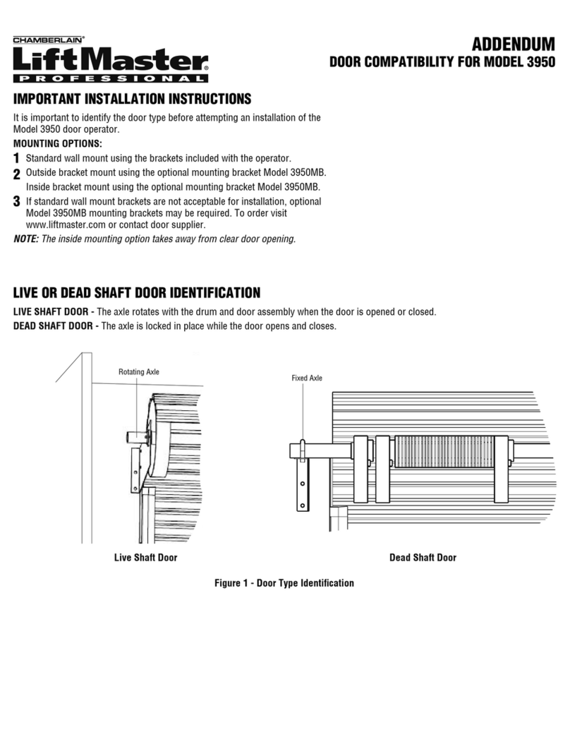 Chamberlain Security+ 3950 Installation and operating instructions