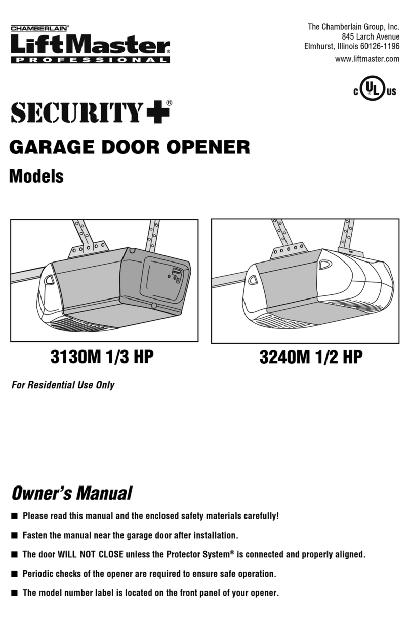 Chamberlain Security+ 3240 owner's manual