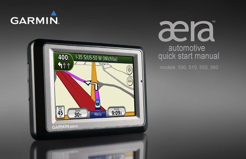 Garmin aera 500 Quick start manual