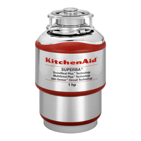 KitchenAid KCDS100T - 1 HP Continuous Feed Waste... User manual