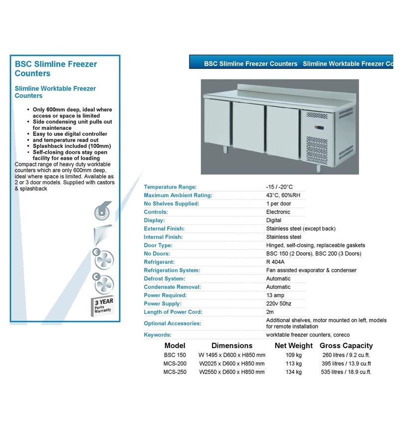 VALERA BSC 150 datasheet