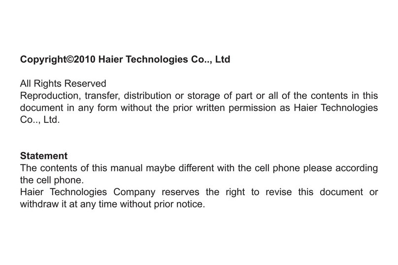 Haier C1100 SKYLINK User manual Haier C1100 SKYLINK User manual