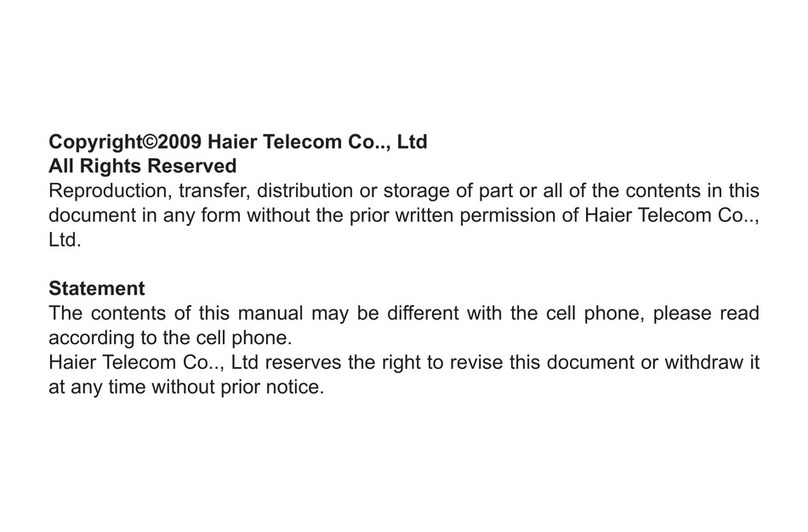 Haier C6300 User manual