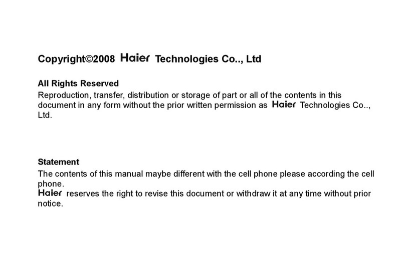 Haier C6000 User manual