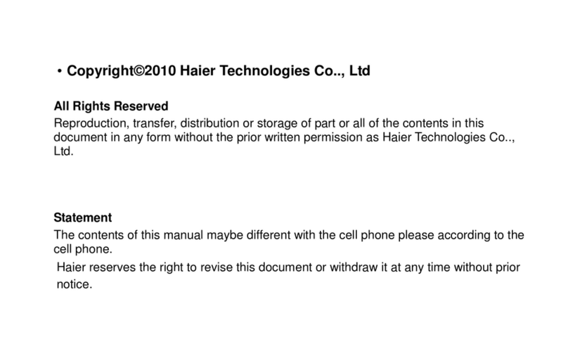 Haier C55 User manual