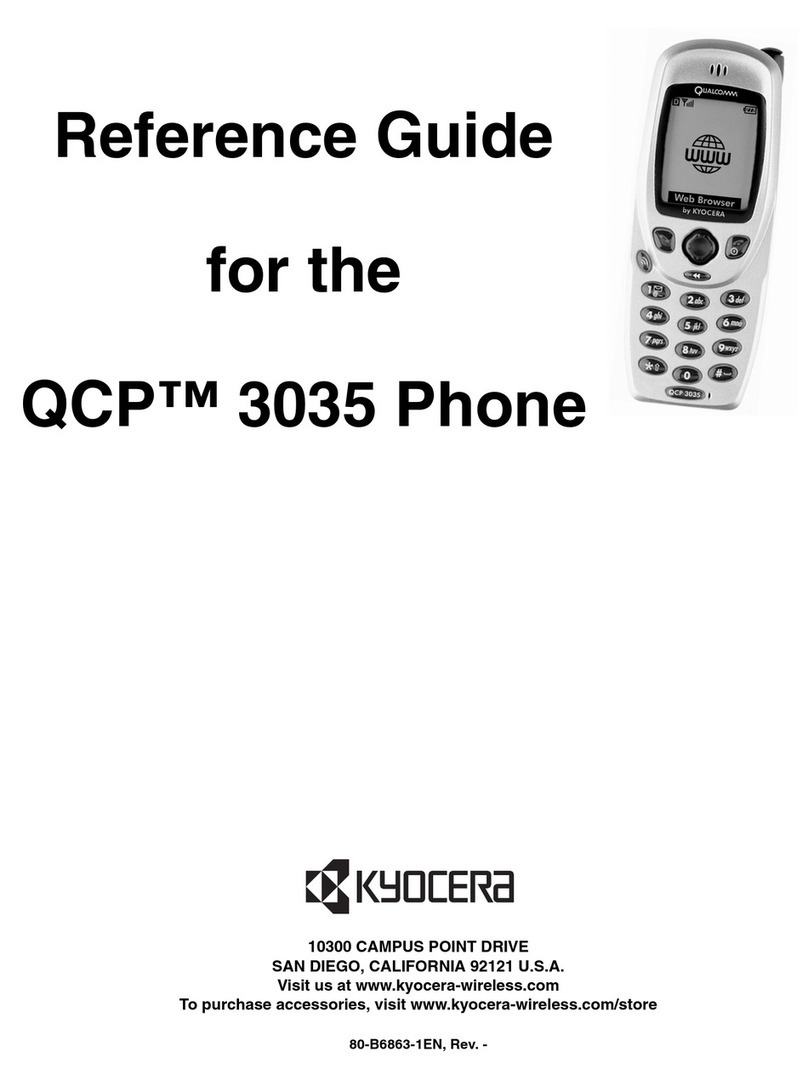 Kyocera 3035 - QCP Cell Phone User manual