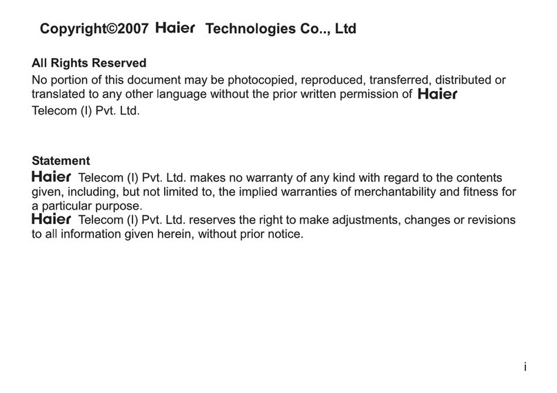 Haier C5000 User manual
