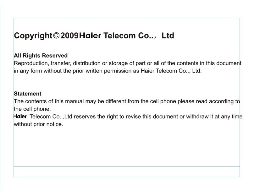 Haier C300 User manual