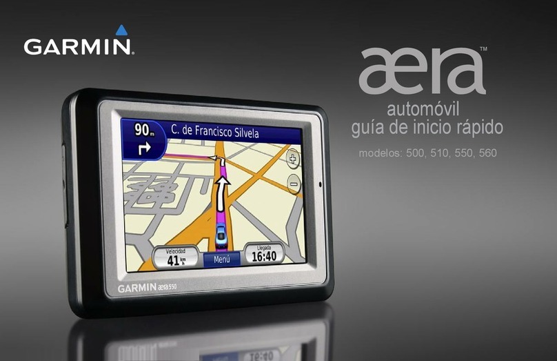 Garmin aera 500 automovil guia de inicio rapido