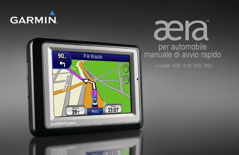 Garmin aera 500 Quick start manual