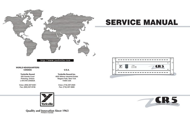 YORKVILLE CR5 Service manual