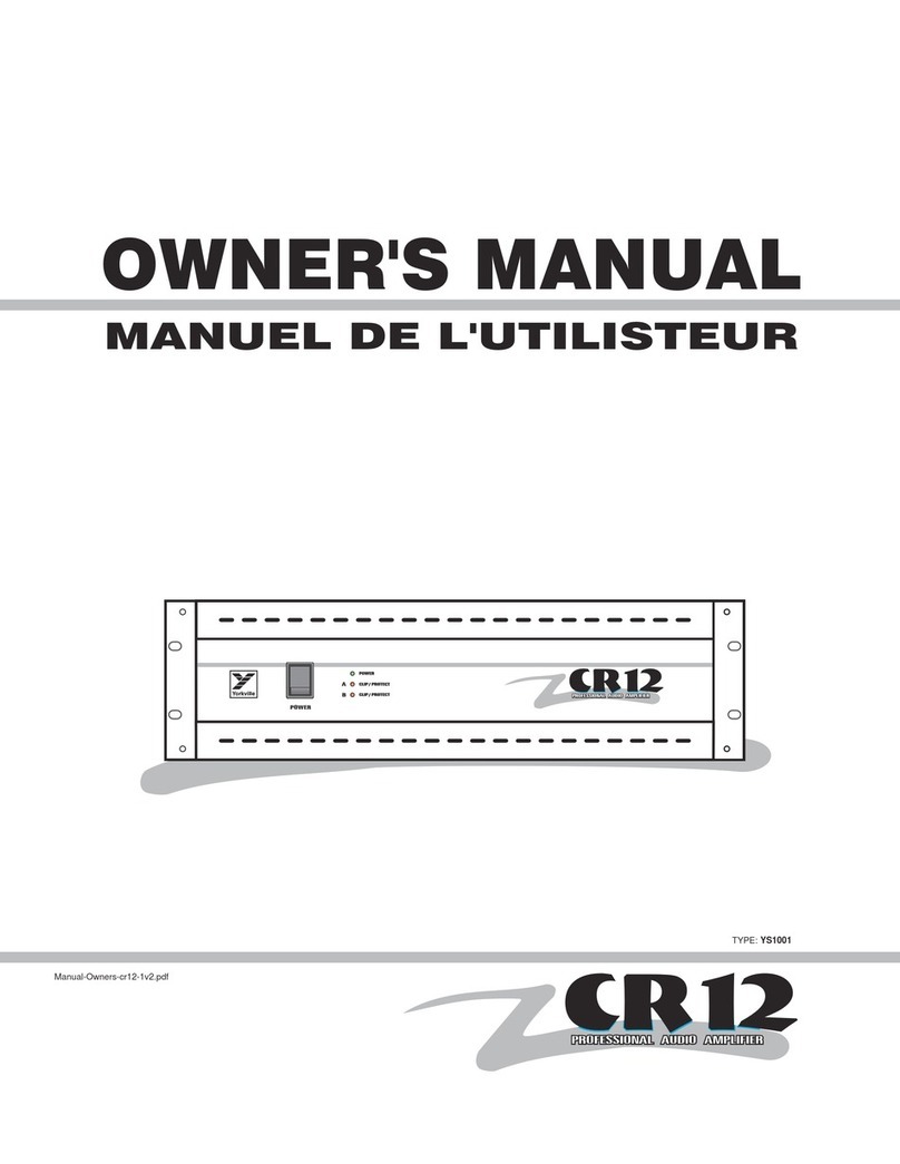 YORKVILLE CR12 User manual