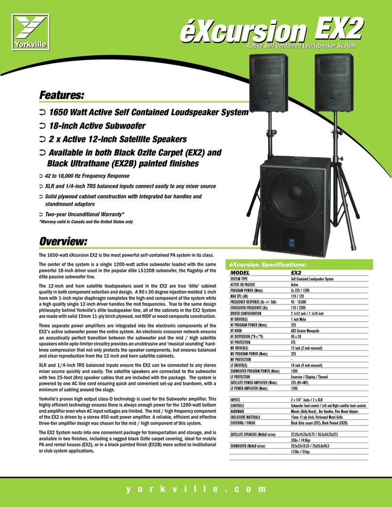 YORKVILLE EX2 brochure