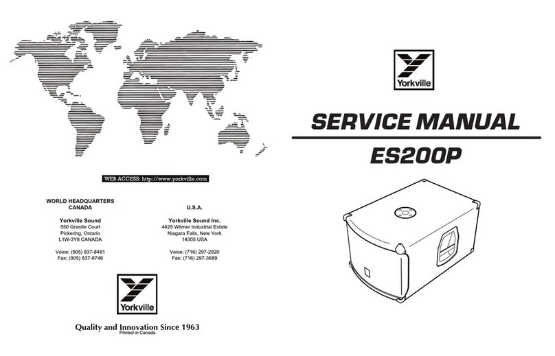 YORKVILLE ELITE ES200P User manual