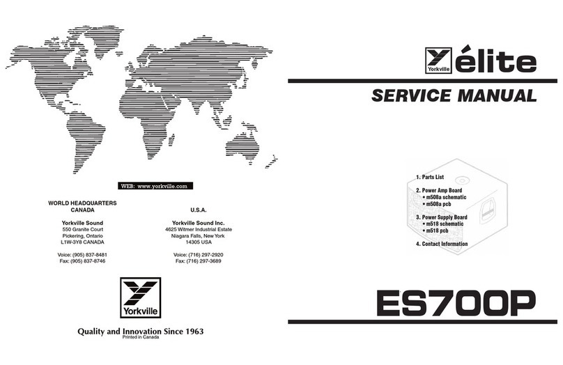 YORKVILLE ES700P - SERVICE Service manual