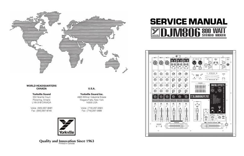 YORKVILLE DJM806 Service manual