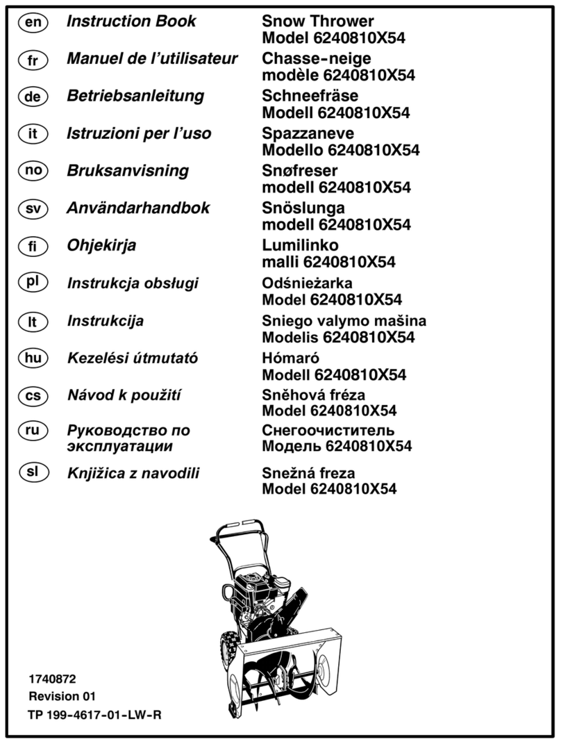 Murray 6240810X54 Instruction book