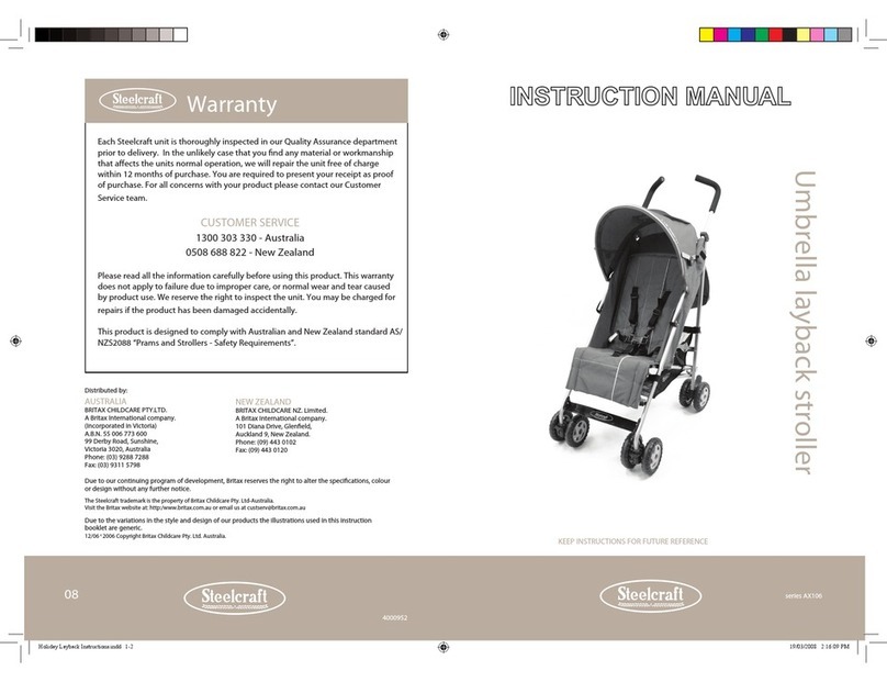 Britax UMBRELLA LAYBACK STROLLER User manual