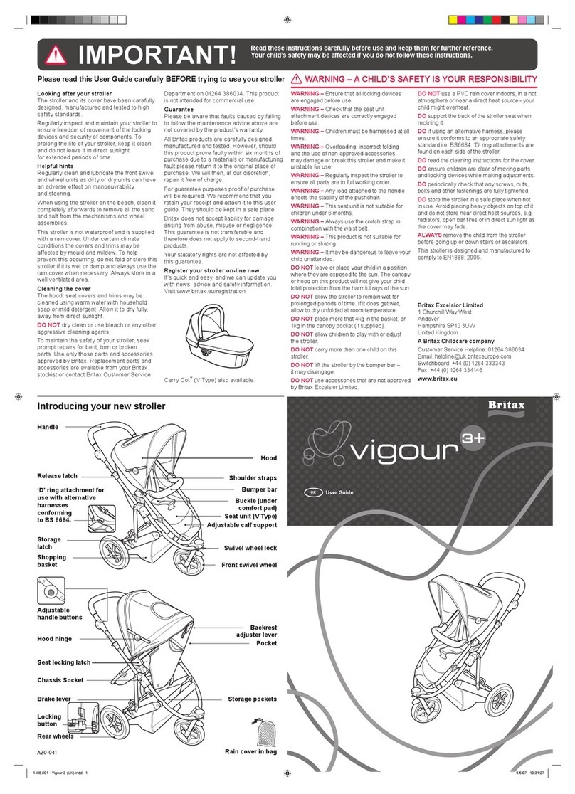 Britax VIGOUR 3 PLUS User manual
