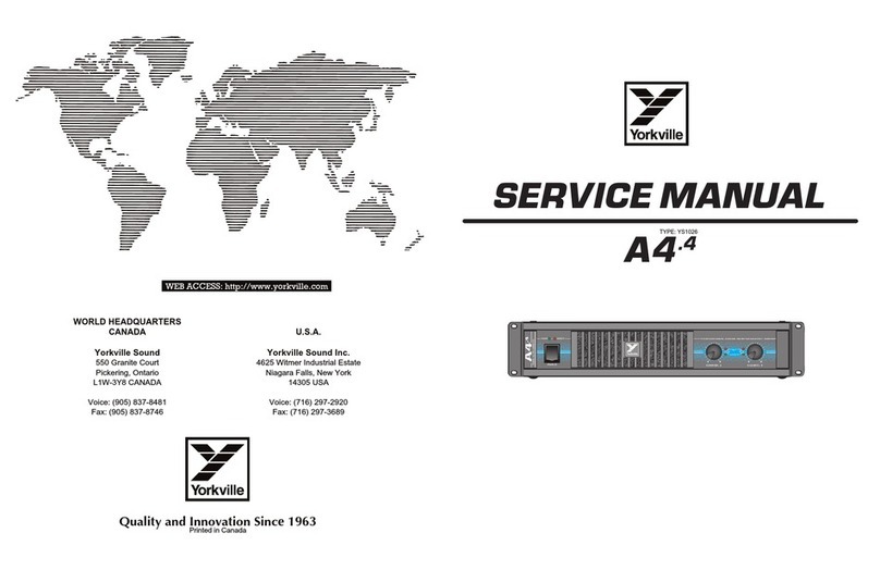 YORKVILLE A4.4 Service manual