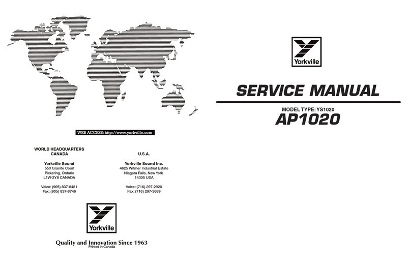 YORKVILLE AP1020 Service schematics