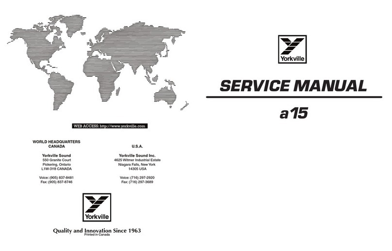 YORKVILLE A15 Service manual
