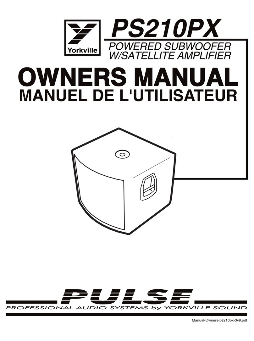 YORKVILLE PS210PX - SERVICE manual