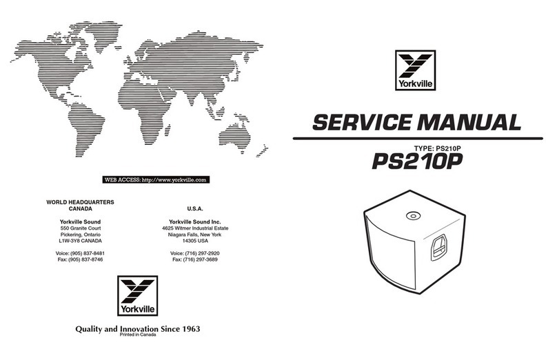 YORKVILLE PULSE PS210P Service manual