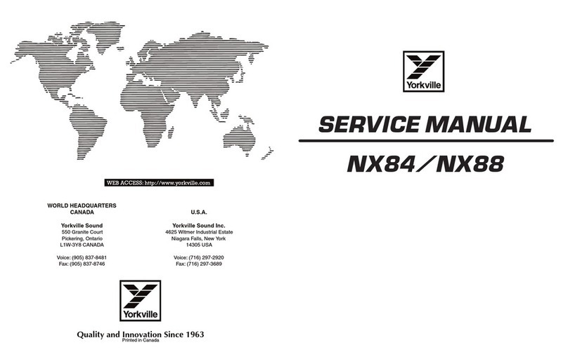 YORKVILLE NX84 Service manual
