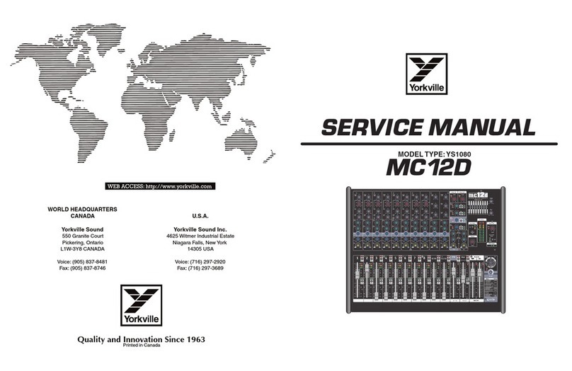 YORKVILLE MC12D Service manual