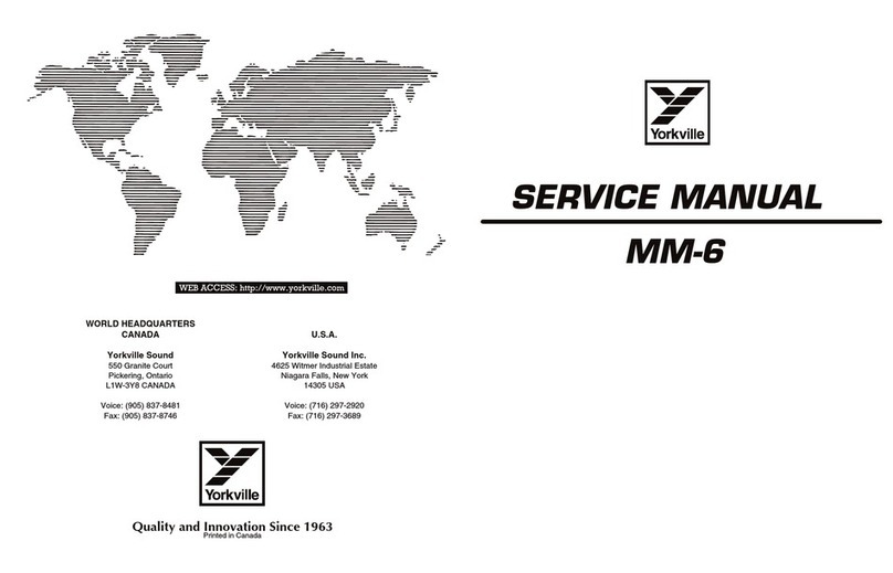 YORKVILLE MM-6 Service manual