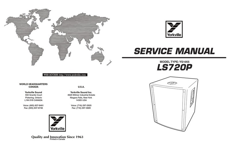 YORKVILLE ELITE LS720P Service manual