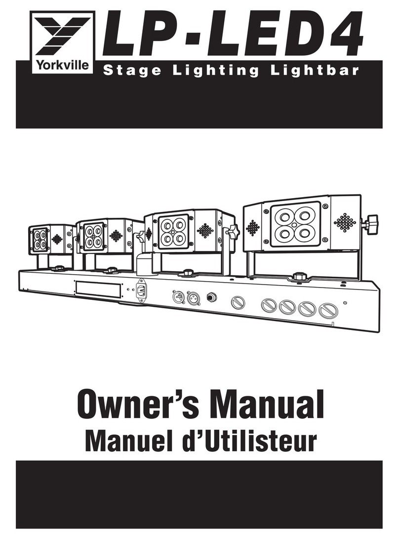 YORKVILLE LP-LED4 owner's manual