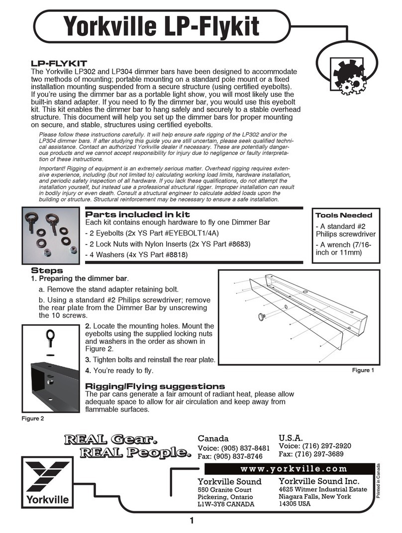 YORKVILLE LP302 manual