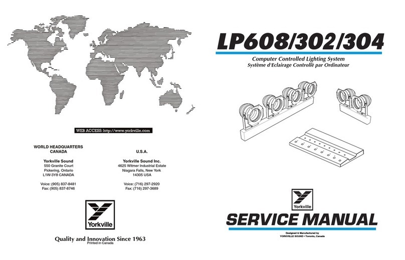 YORKVILLE LP302 Service manual