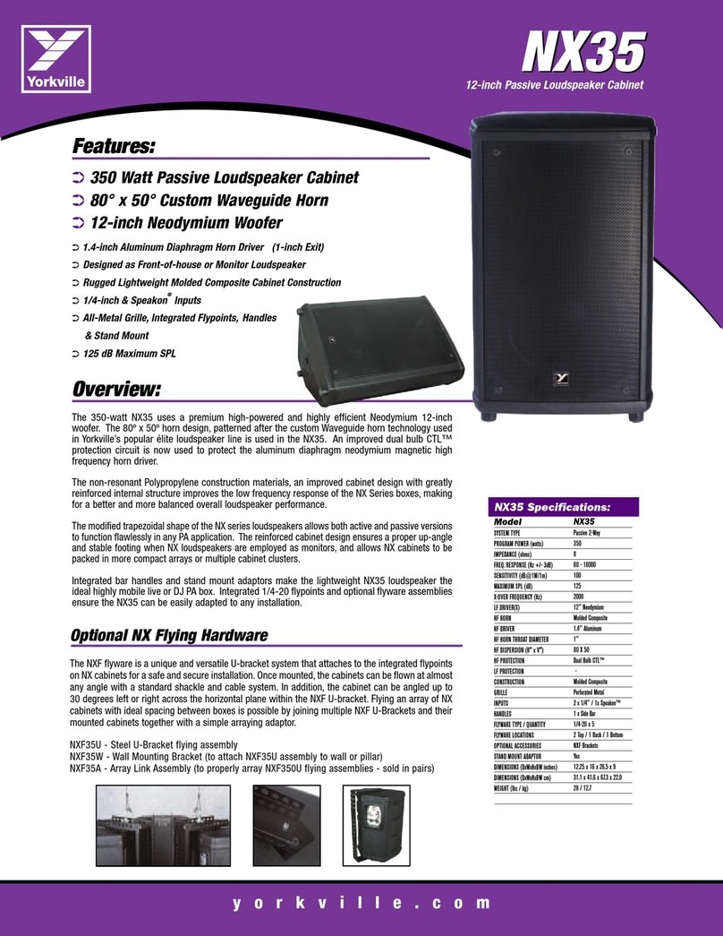 YORKVILLE NX35 - brochure