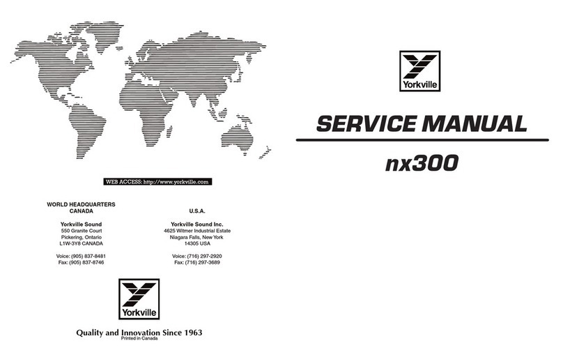 YORKVILLE NX300 - SERVICE User manual