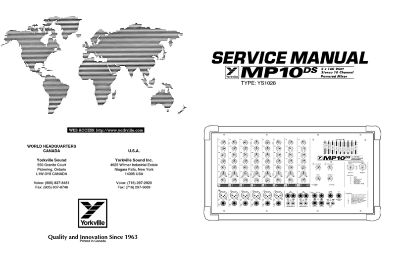 YORKVILLE MP10DS Service manual