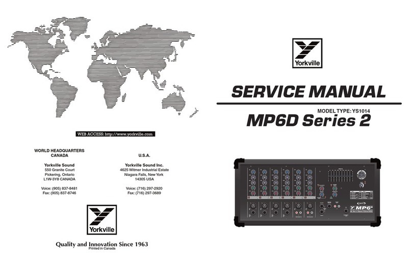 YORKVILLE MP6D2 User manual