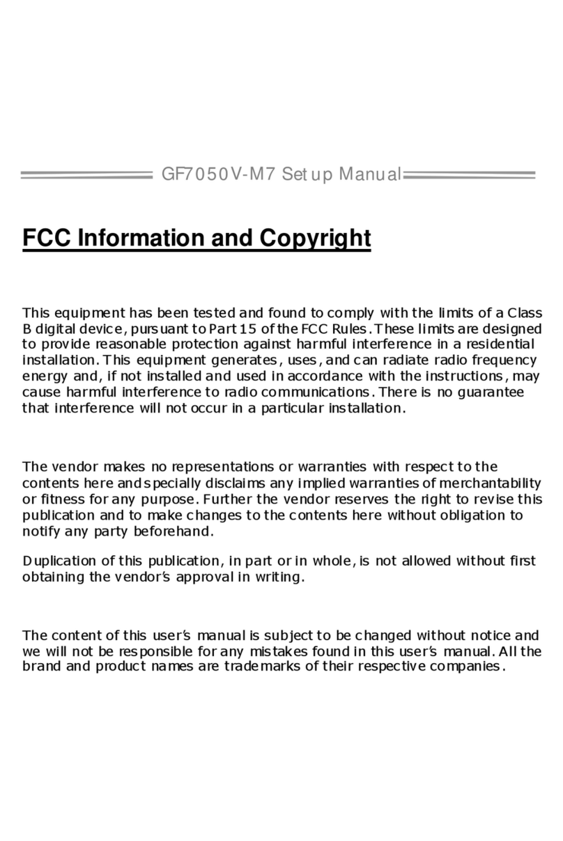 Biostar GF7050V-M7 Setup manual