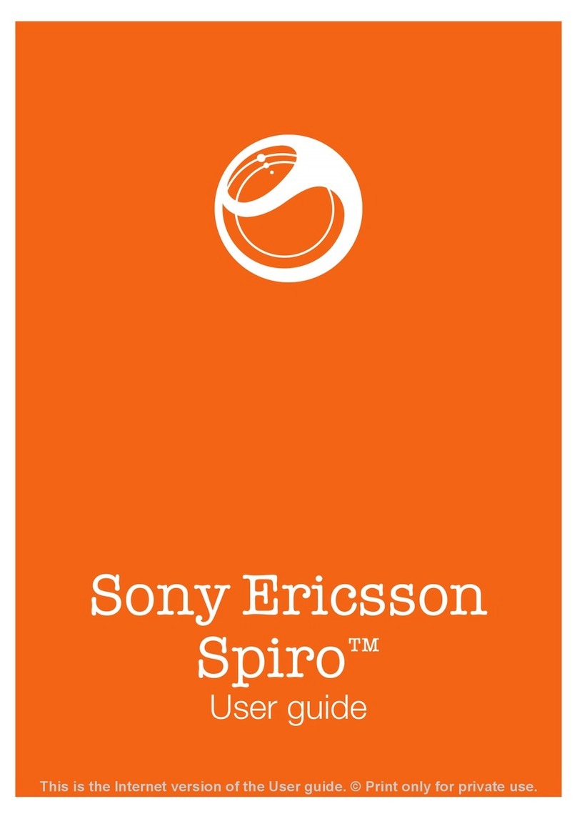 Sony Ericsson Spiro User manual