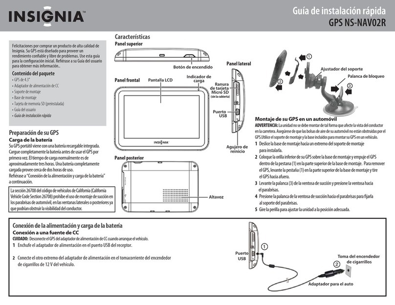 Insignia NS-NAV02R Quick setup guide