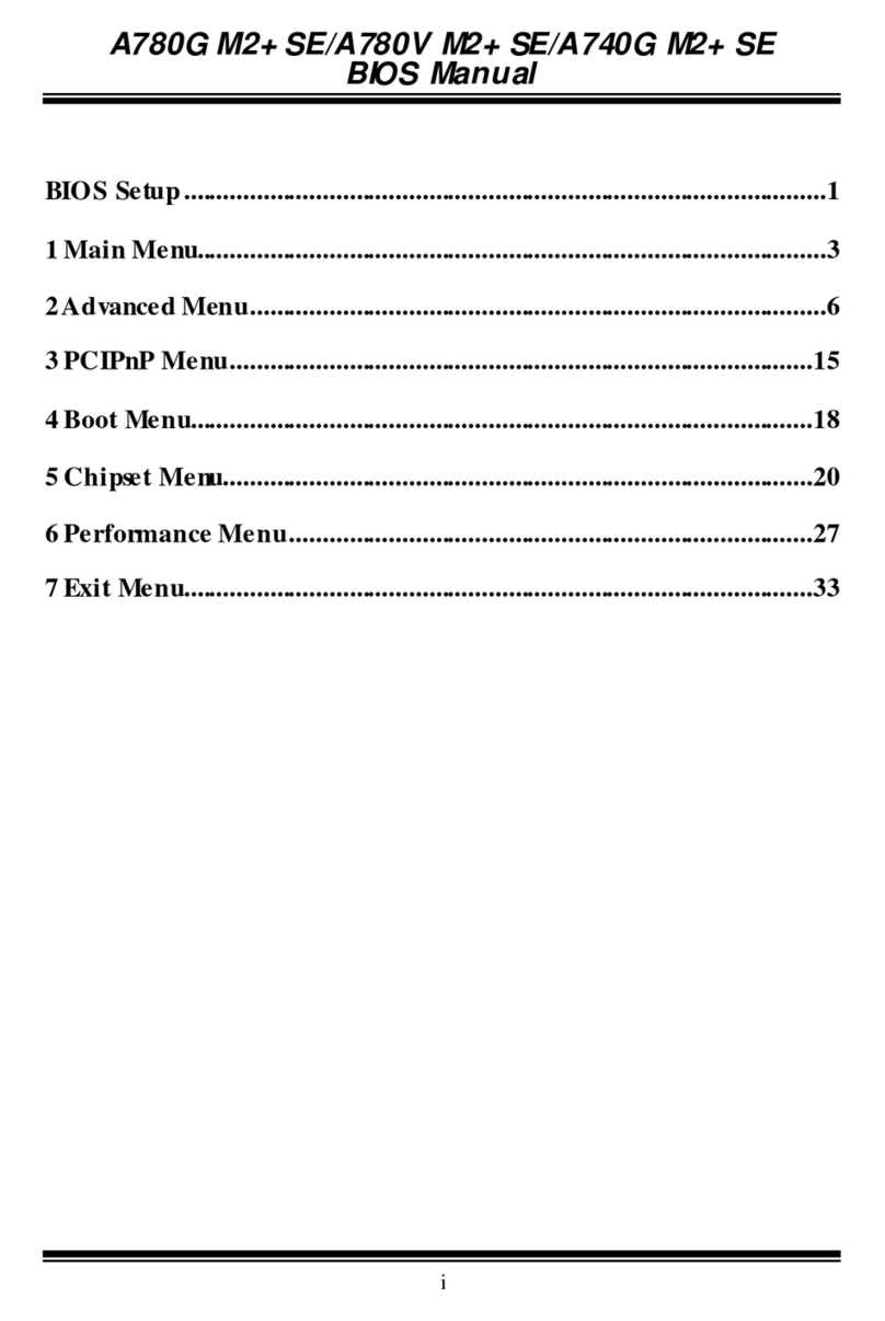 Biostar A780G-M2-SE Bios setup manual