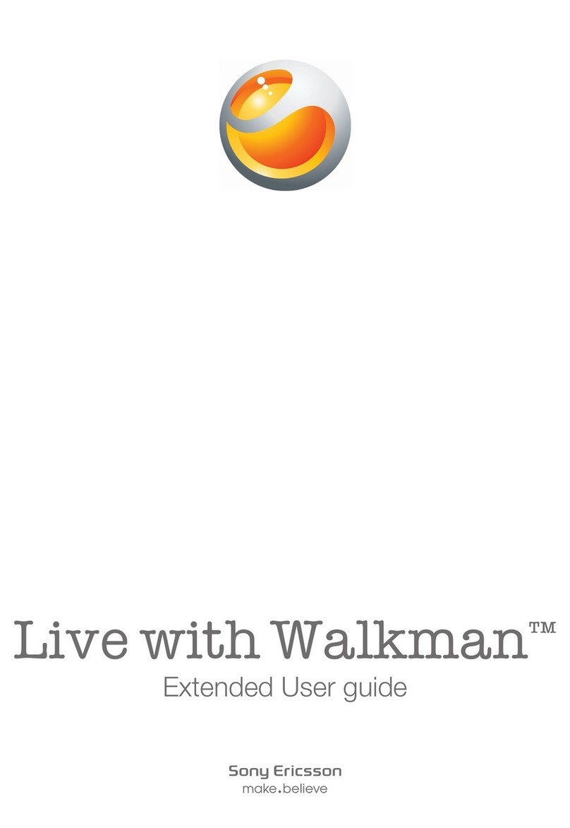 Sony Ericsson Live with Walkmantrade Extended user guide